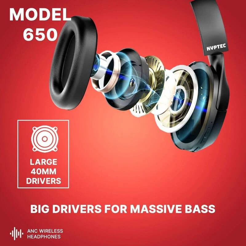 kyptec 650 premium sound headphones designed for long sessions