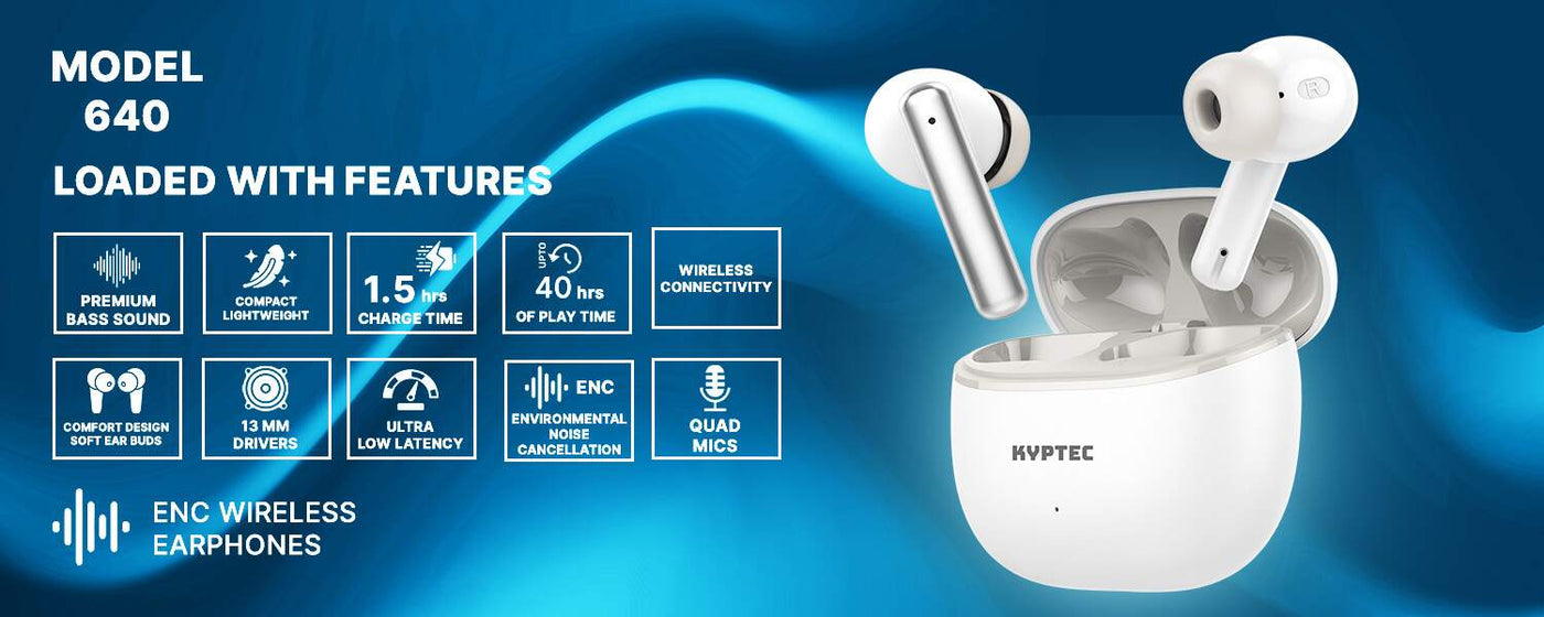 kyptec 640 in ear earbuds offering deep bass response