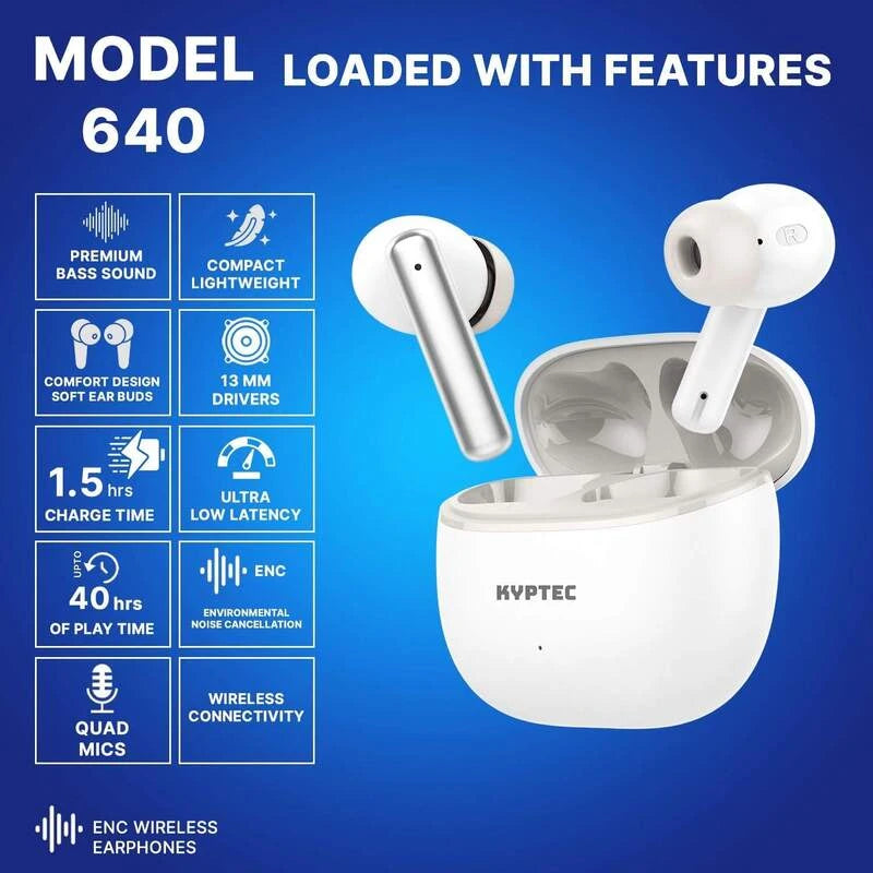 kyptec 640 noise isolation earbuds with balanced sound output